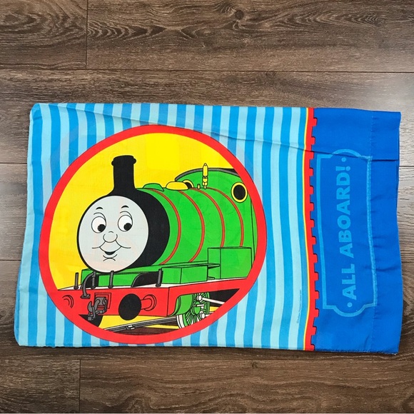 Thomas The Tank Engine & Friends Percy Limited Vintage 2000s Standard Pillowcase - Picture 4 of 7